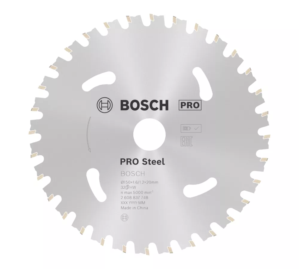 Lame métal BOSCH PRO Steel cordless 150x1,6x20mm